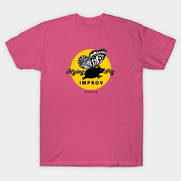 Flying Pig Improv logo T-Shirt by Flying Pig Improv